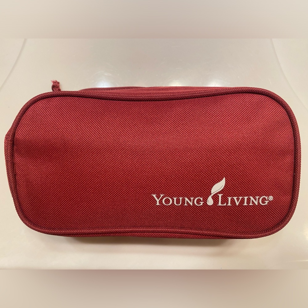 Young Living Essential Oil Fabric Travel Carrying Bag for 10 bottles Zip Closure